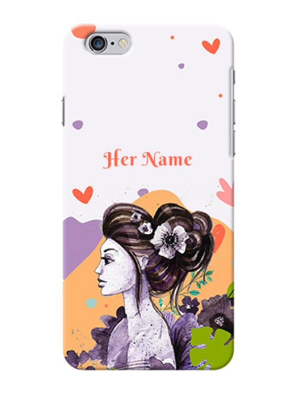 Custom iPhone 6 Plus Custom Mobile Case with Woman And Nature Design