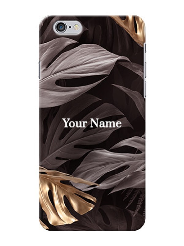 Custom iPhone 6 Plus Mobile Back Covers: Wild Leaves digital paint Design