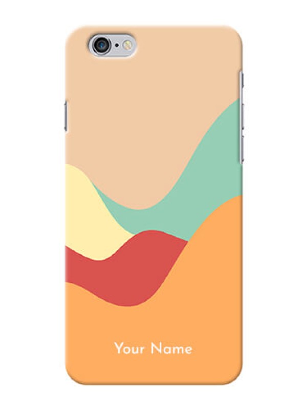 Custom iPhone 6 Plus Custom Mobile Case with Ocean Waves Multi-colour Design