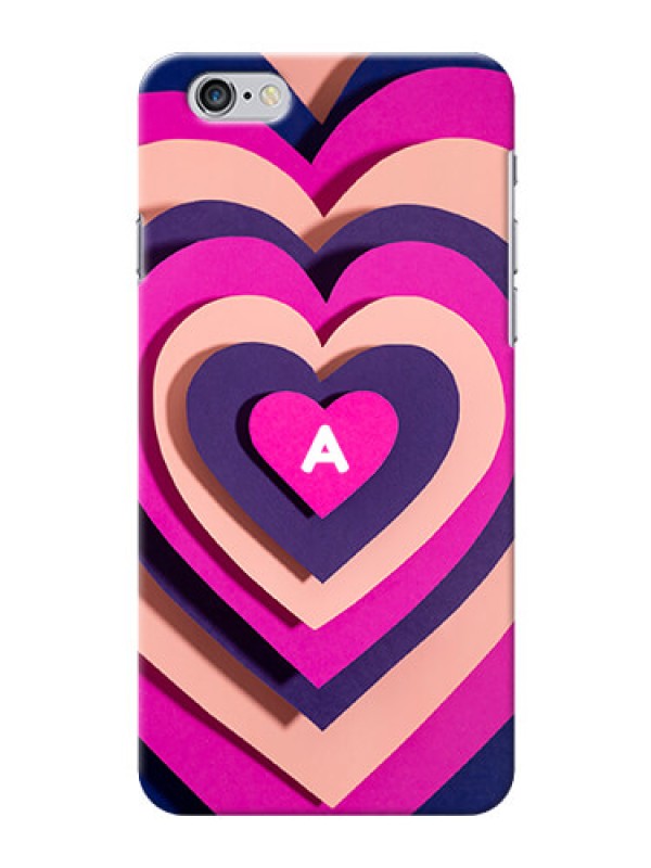 Custom iPhone 6 Plus Custom Mobile Case with Cute Heart Pattern Design