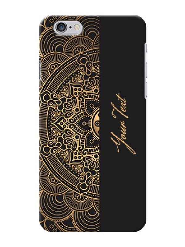 Custom iPhone 6 Plus Back Covers: Mandala art with custom text Design