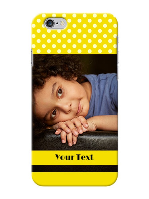 Custom iPhone 6 Custom Mobile Covers: Bright Yellow Case Design