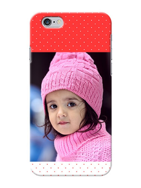 Custom iPhone 6 personalised phone covers: Red Pattern Design