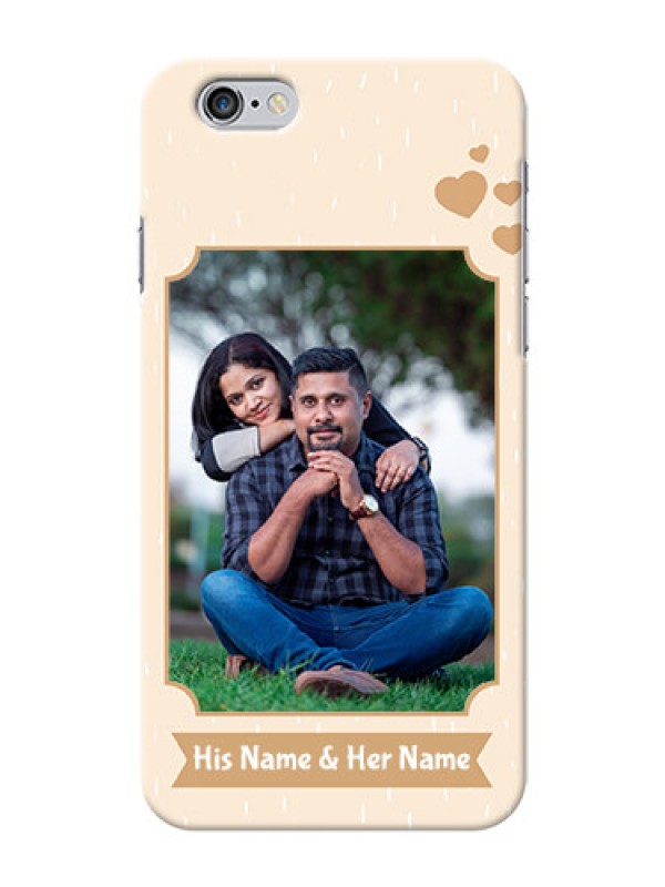 Custom iPhone 6 mobile phone cases with confetti love design 