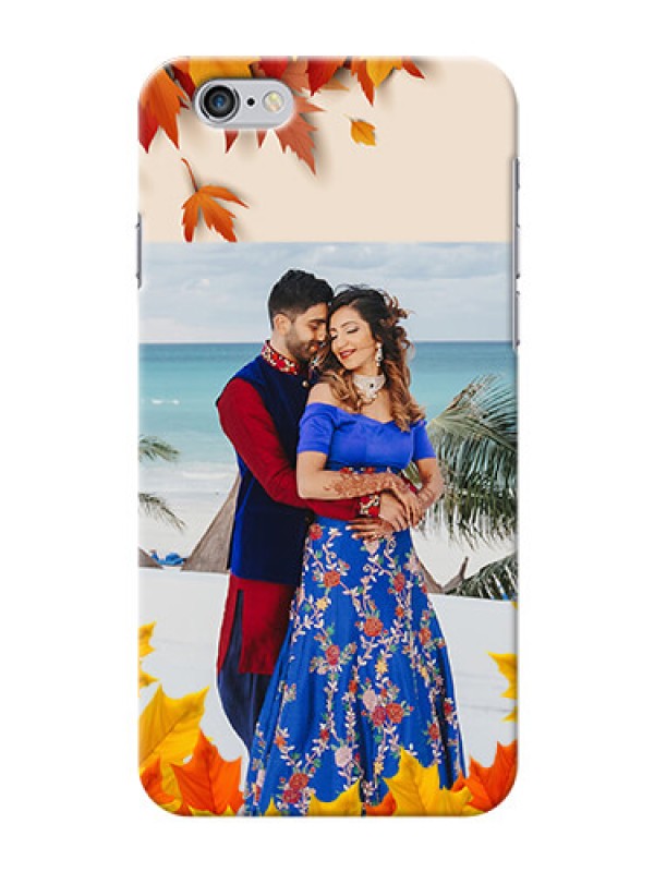 Custom iPhone 6 Mobile Phone Cases: Autumn Maple Leaves Design