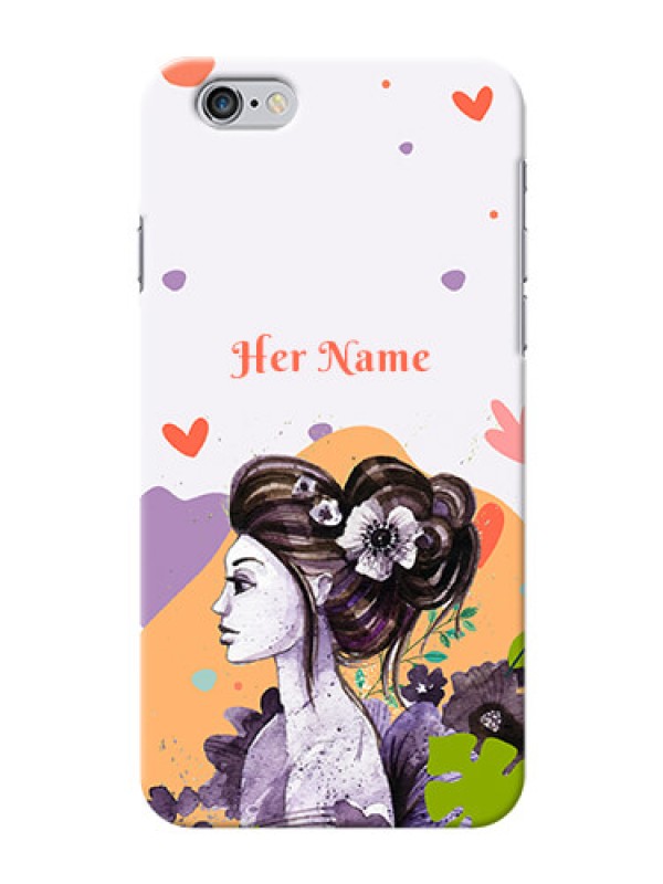 Custom iPhone 6 Custom Mobile Case with Woman And Nature Design