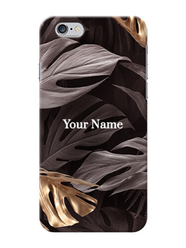 Custom iPhone 6 Mobile Back Covers: Wild Leaves digital paint Design