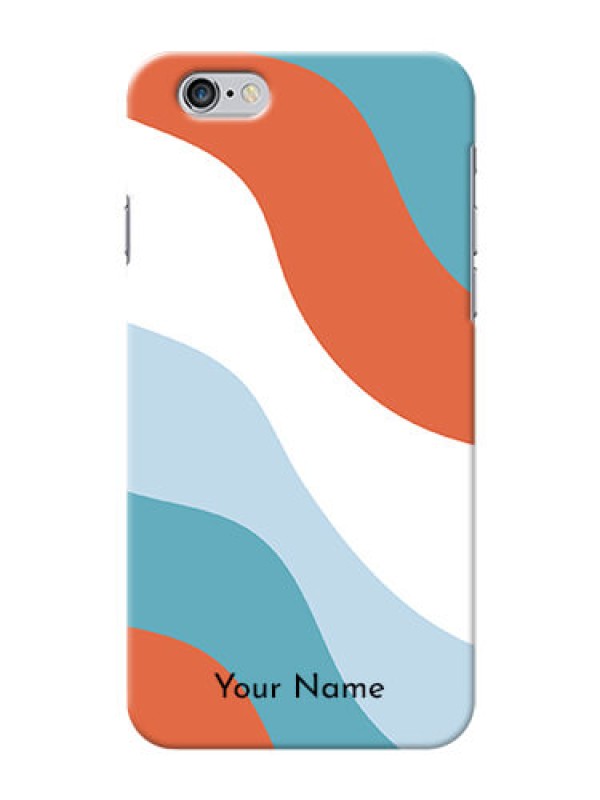 Custom iPhone 6 Mobile Back Covers: coloured Waves Design