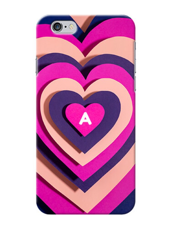 Custom iPhone 6 Custom Mobile Case with Cute Heart Pattern Design