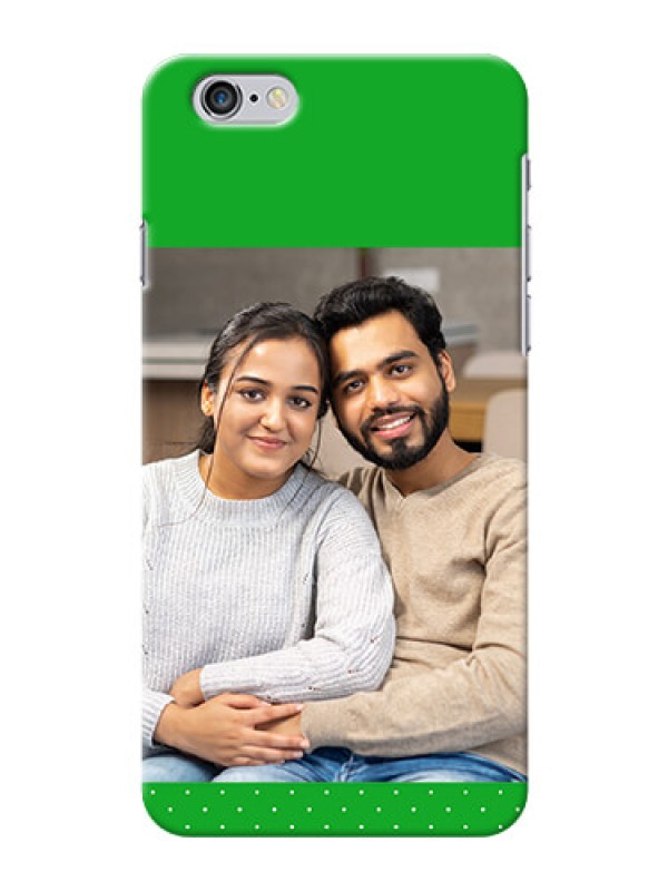 Custom iPhone 6s Plus Personalised mobile covers: Green Pattern Design