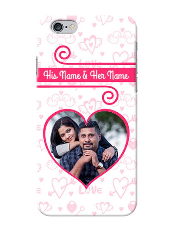 Custom iPhone 6s Personalized Phone Cases: Heart Shape Love Design