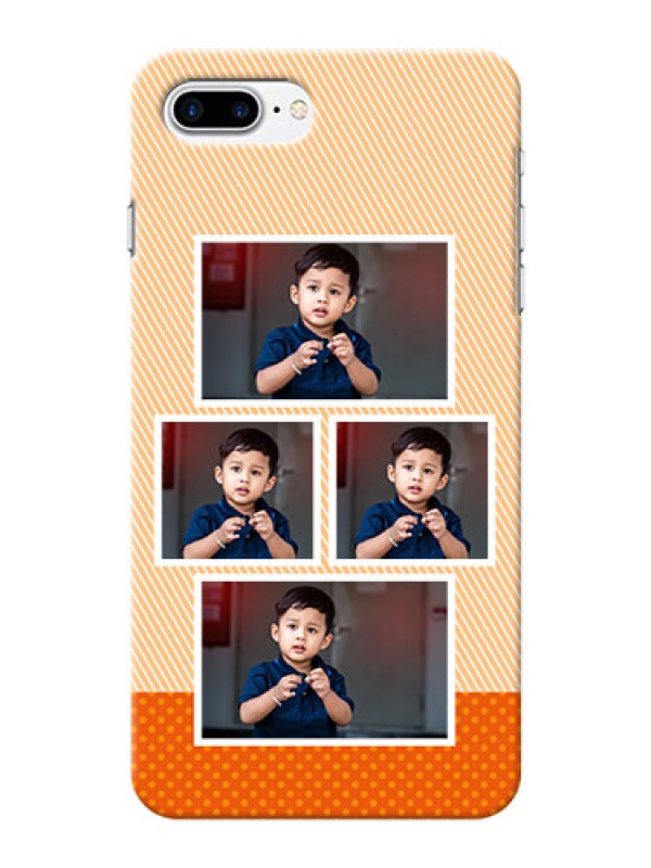 Custom iPhone 7 Plus Mobile Back Covers: Bulk Photos Upload Design