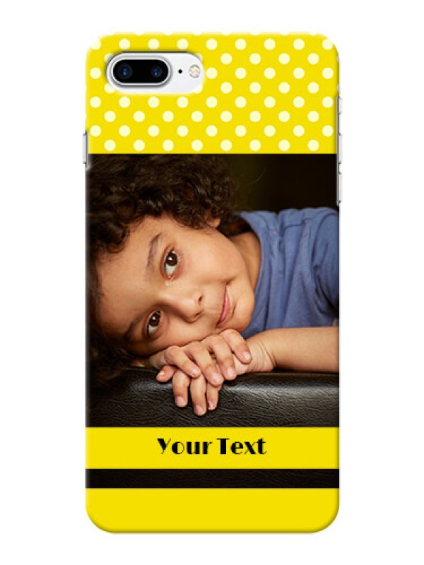 Custom iPhone 7 Plus Custom Mobile Covers: Bright Yellow Case Design