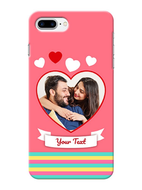 Custom iPhone 7 Plus Personalised mobile covers: Love Doodle Design
