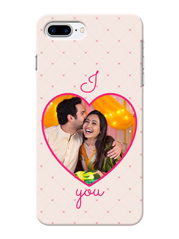 Custom iPhone 7 Plus Personalized Mobile Covers: Heart Shape Design