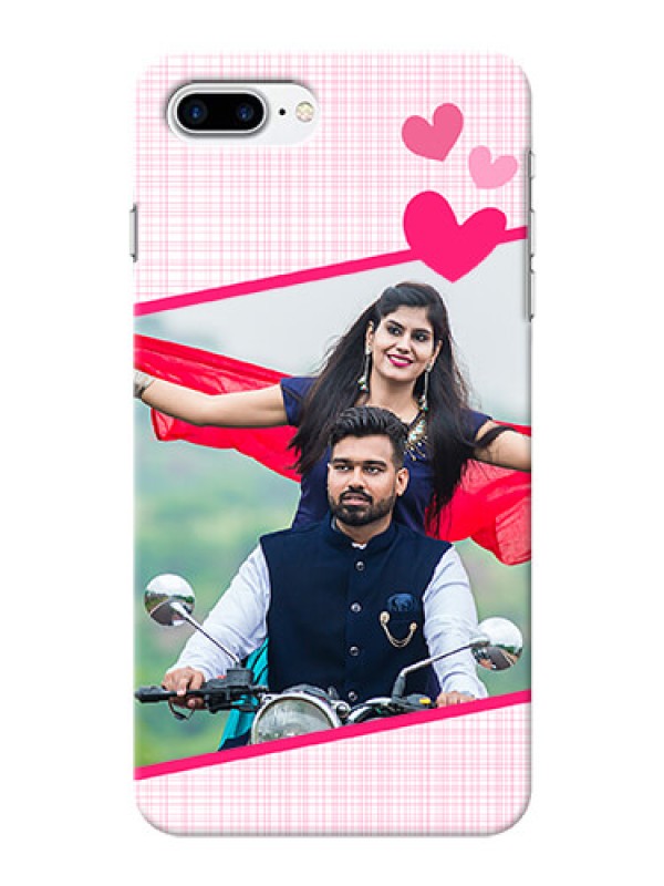 Custom iPhone 7 Plus Personalised Phone Cases: Love Shape Heart Design