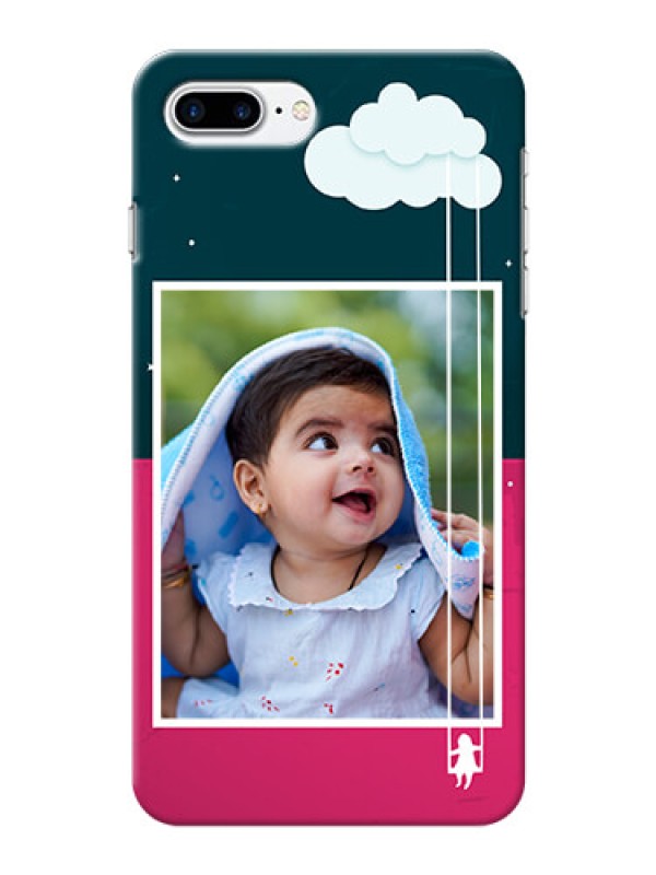 Custom iPhone 7 Plus custom phone covers: Cute Girl with Cloud Design