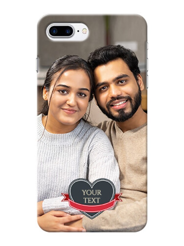 Custom iPhone 7 Plus mobile back covers online: Just Married Couple Design