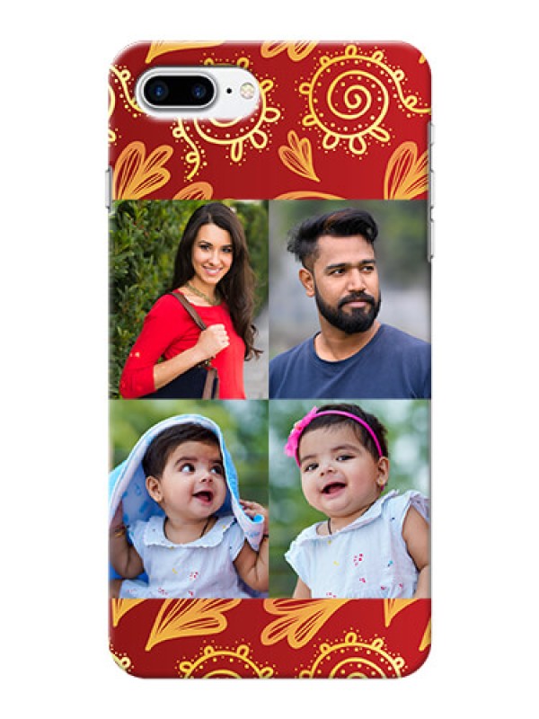 Custom iPhone 7 Plus Mobile Phone Cases: 4 Image Traditional Design