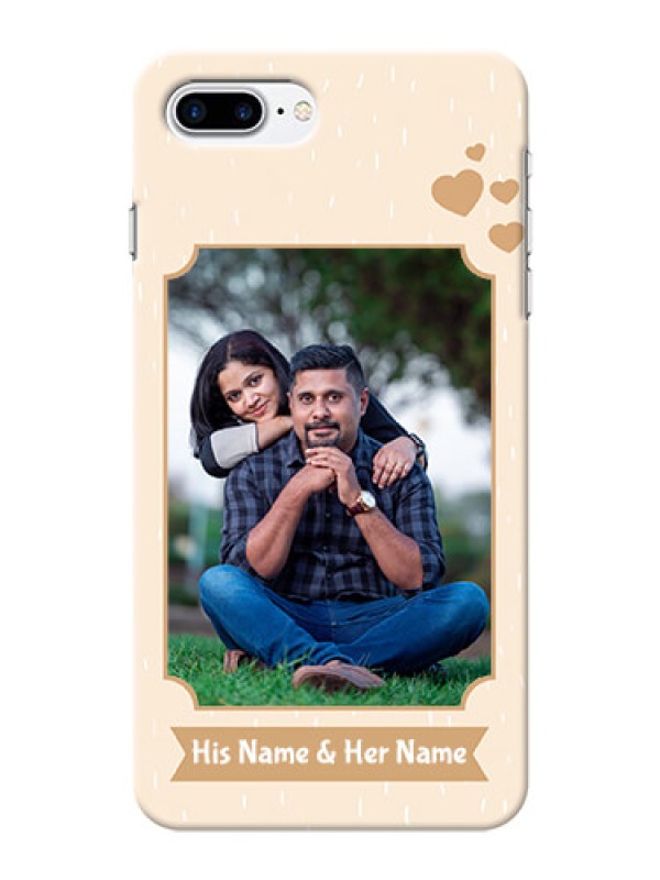 Custom iPhone 7 Plus mobile phone cases with confetti love design 