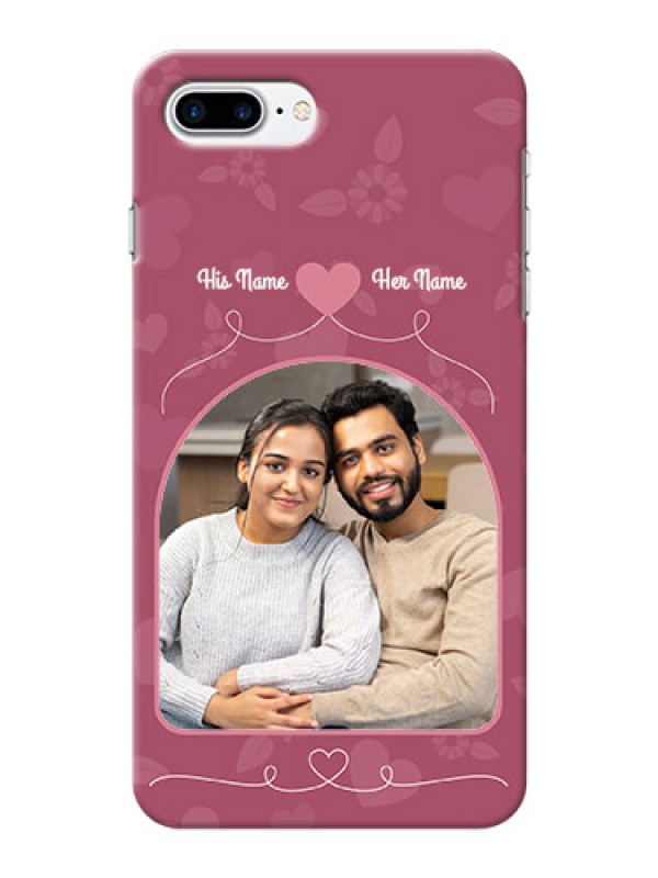 Custom iPhone 7 Plus mobile phone covers: Love Floral Design