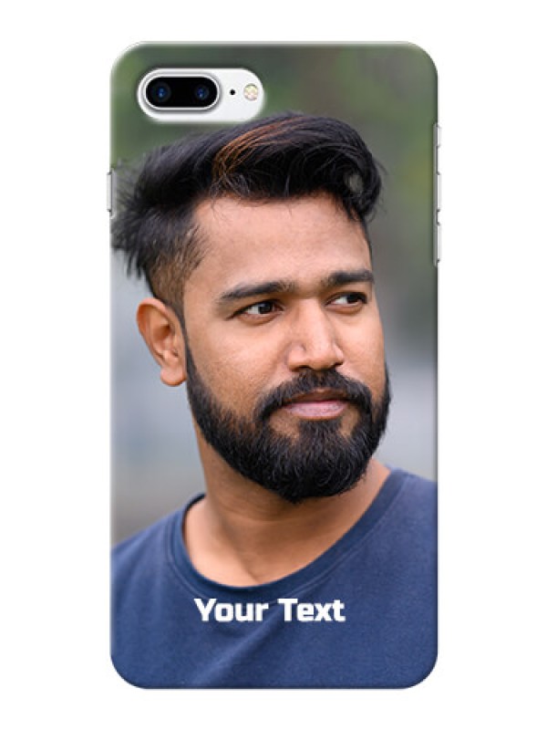 Custom Iphone 7 Plus Mobile Cover: Photo with Text