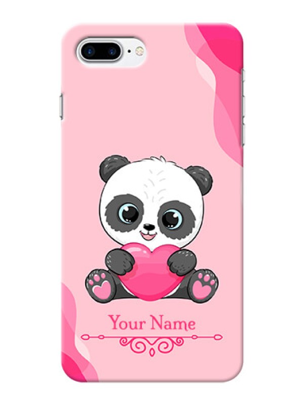 Custom iPhone 7 Plus Mobile Back Covers: Cute Panda Design