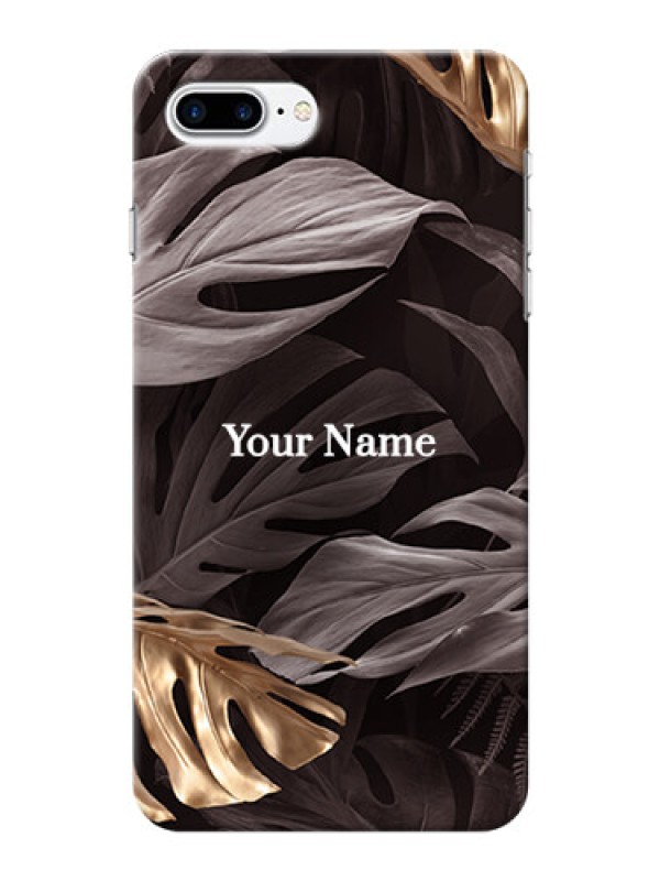 Custom iPhone 7 Plus Mobile Back Covers: Wild Leaves digital paint Design