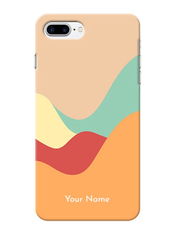 Custom iPhone 7 Plus Custom Mobile Case with Ocean Waves Multi-colour Design