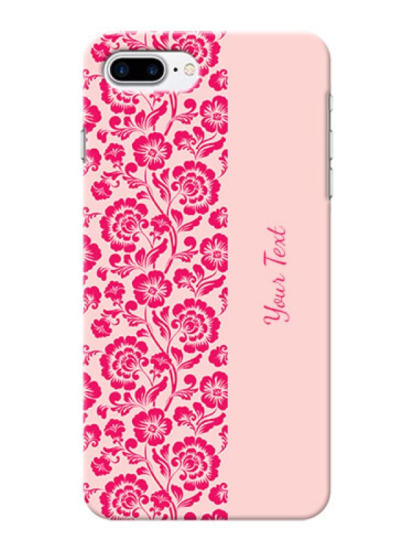 Custom iPhone 7 Plus Phone Back Covers: Attractive Floral Pattern Design