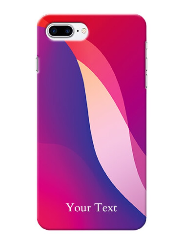 Custom iPhone 7 Plus Mobile Back Covers: Digital abstract Overlap Design