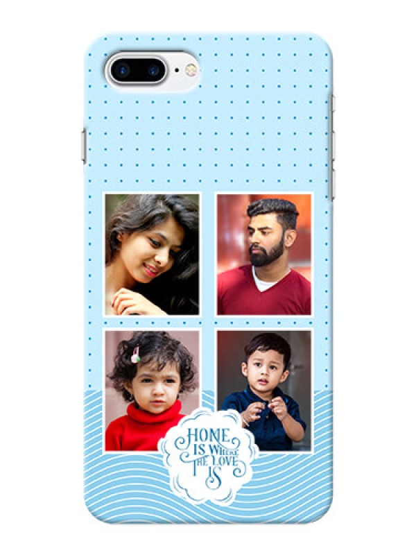 Custom iPhone 7 Plus Custom Phone Covers: Cute love quote with 4 pic upload Design