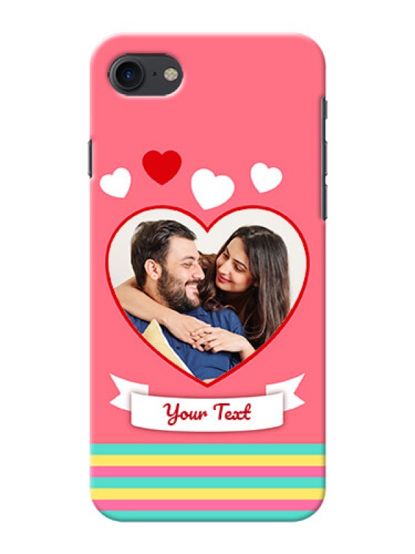 Custom iPhone 7 Personalised mobile covers: Love Doodle Design
