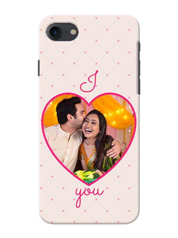 Custom iPhone 7 Personalized Mobile Covers: Heart Shape Design