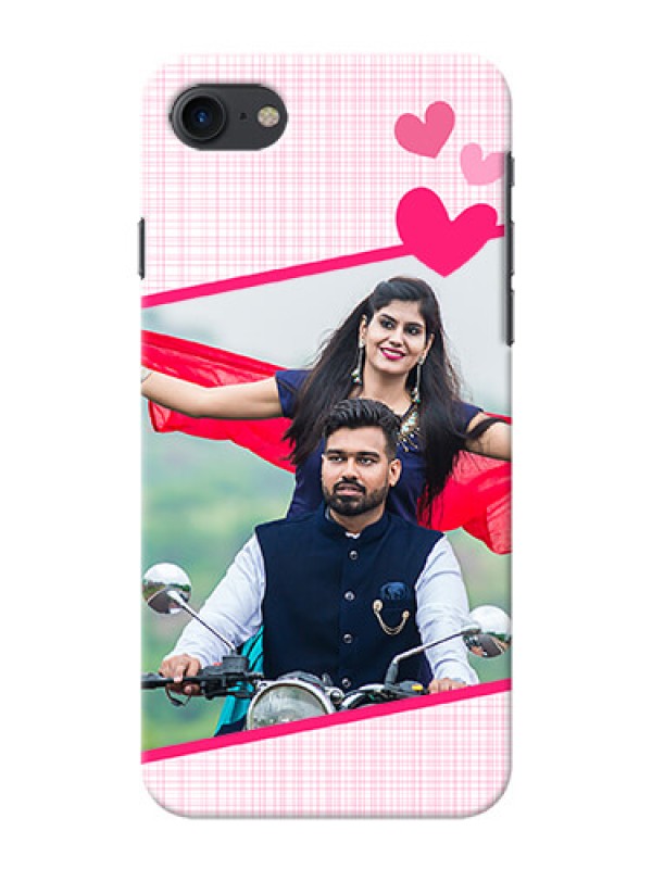 Custom iPhone 7 Personalised Phone Cases: Love Shape Heart Design