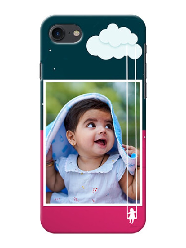 Custom iPhone 7 custom phone covers: Cute Girl with Cloud Design
