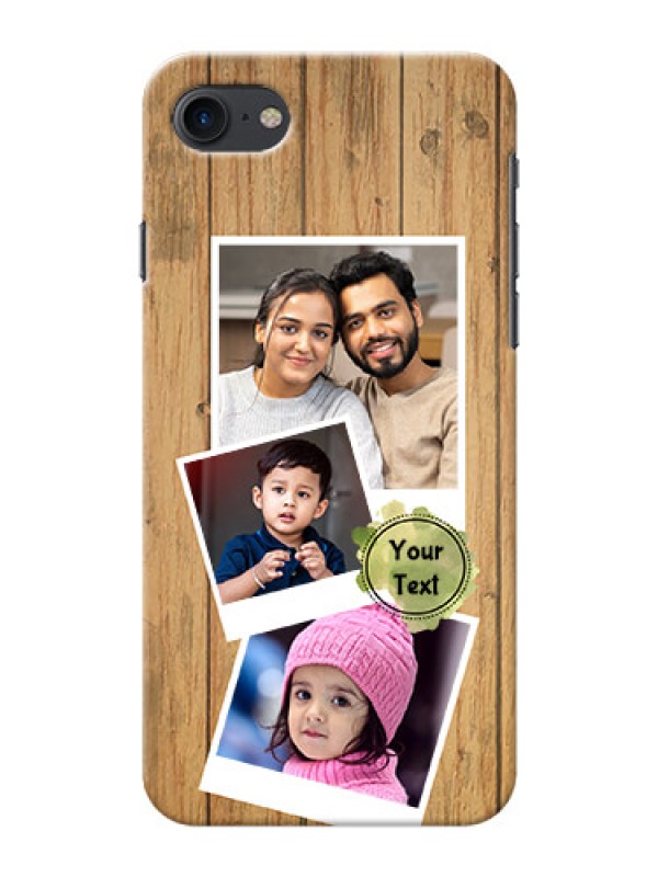 Custom iPhone 7 Custom Mobile Phone Covers: Wooden Texture Design