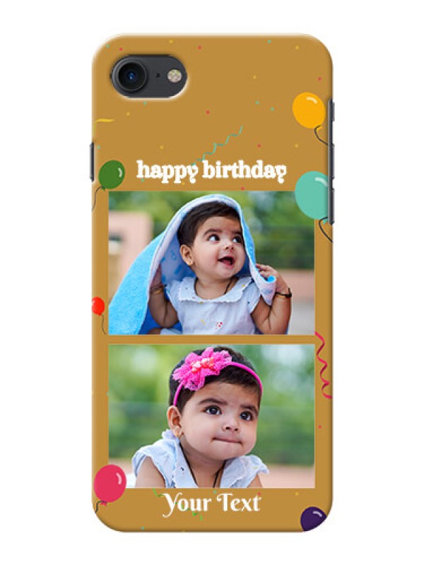 Custom iPhone 7 Phone Covers: Image Holder with Birthday Celebrations Design