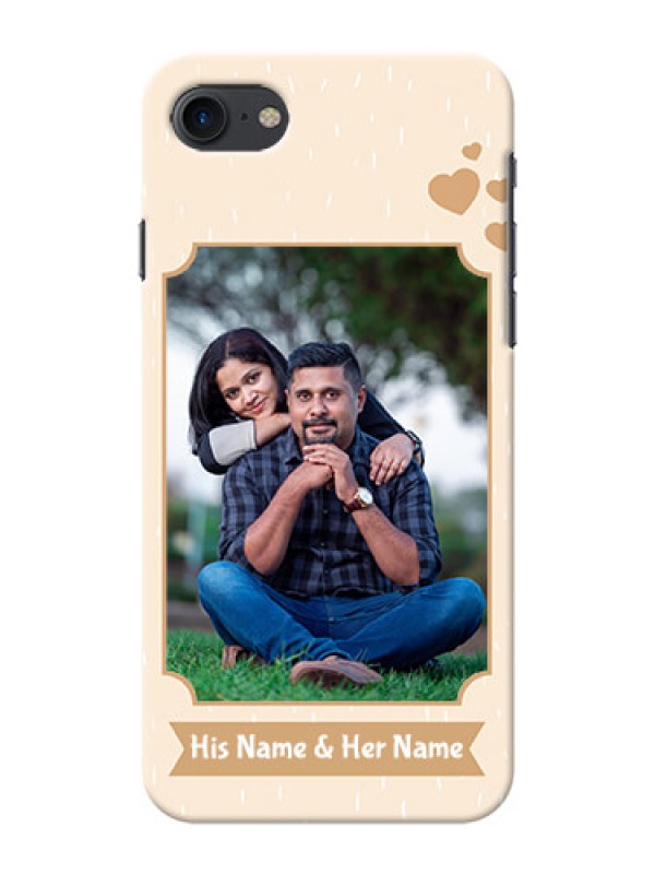 Custom iPhone 7 mobile phone cases with confetti love design 