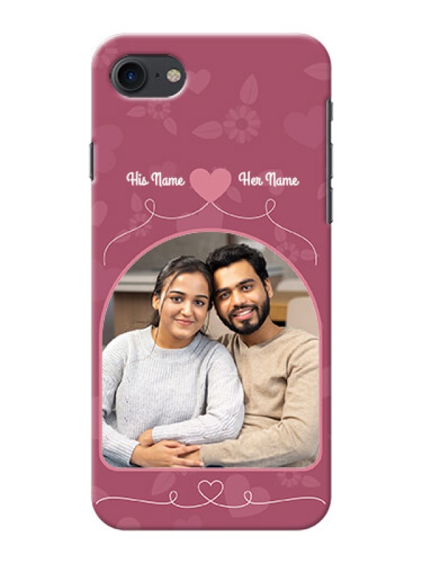 Custom iPhone 7 mobile phone covers: Love Floral Design