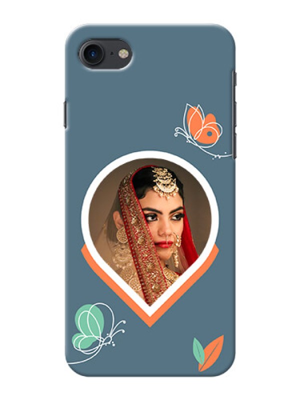 Custom iPhone 7 Custom Mobile Case with Droplet Butterflies Design