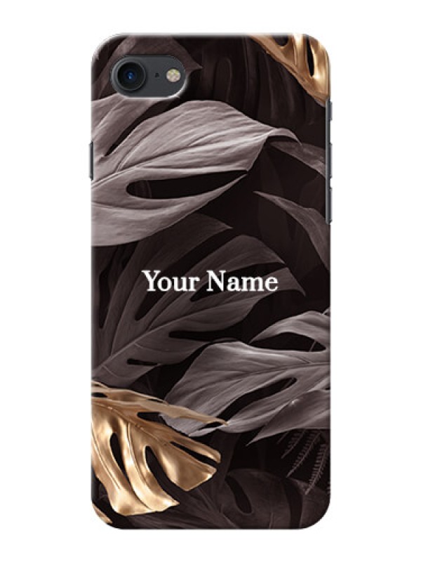 Custom iPhone 7 Mobile Back Covers: Wild Leaves digital paint Design