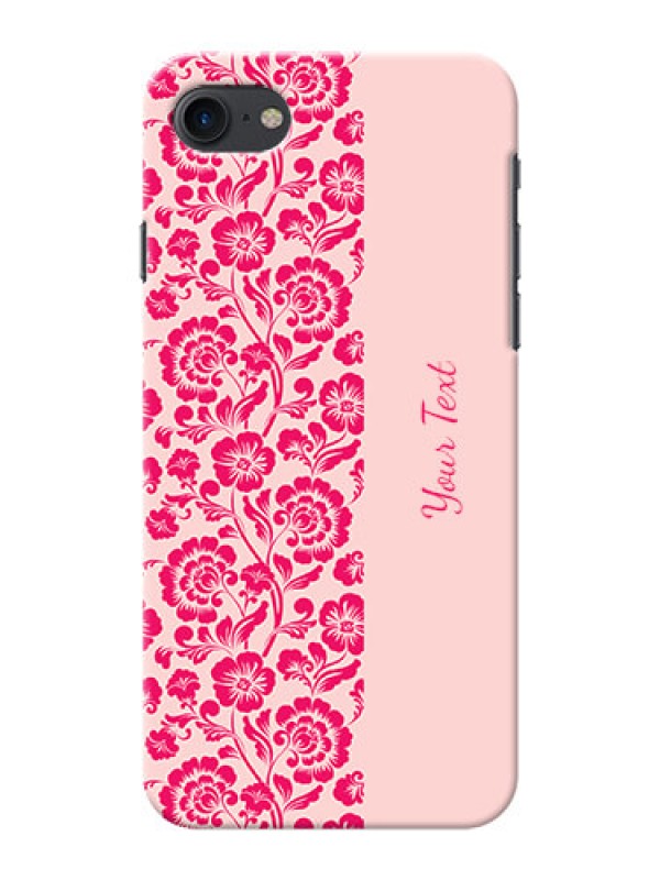 Custom iPhone 7 Phone Back Covers: Attractive Floral Pattern Design