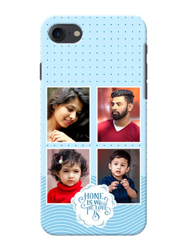 Custom iPhone 7 Custom Phone Covers: Cute love quote with 4 pic upload Design
