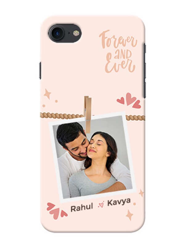 Custom iPhone 7 Phone Back Covers: Forever and ever love Design
