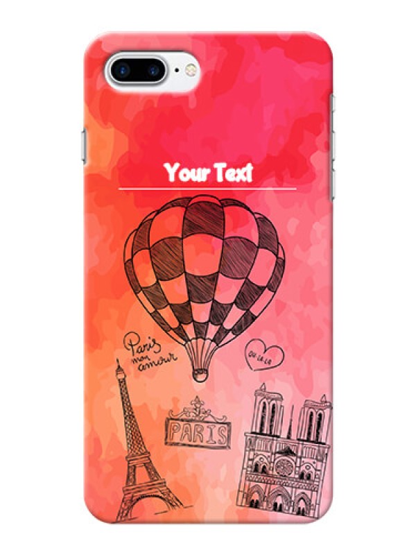 Custom iPhone 8 Plus Personalized Mobile Covers: Paris Theme Design