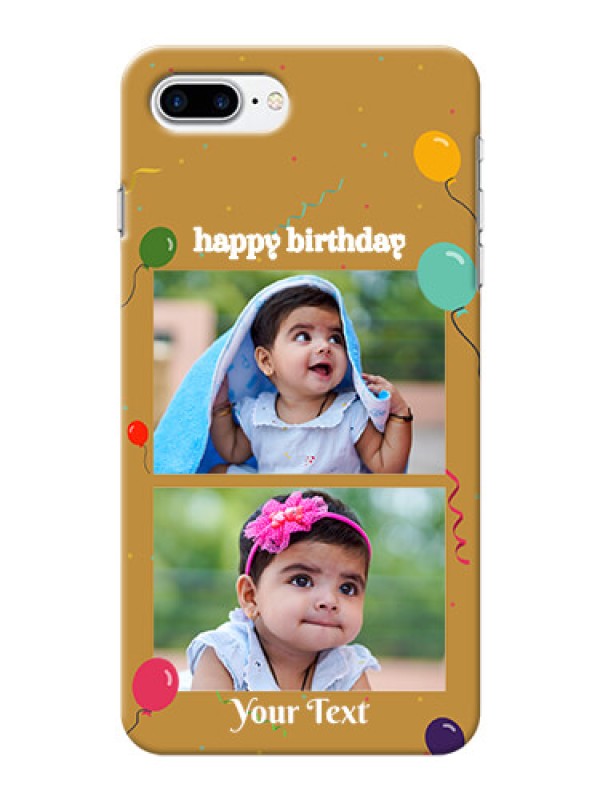 Custom iPhone 8 Plus Phone Covers: Image Holder with Birthday Celebrations Design