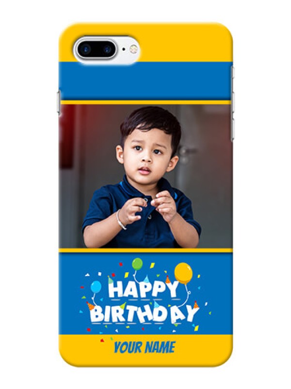 Custom iPhone 8 Plus Mobile Back Covers Online: Birthday Wishes Design