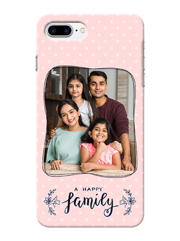Custom iPhone 8 Plus Personalized Phone Cases: Family with Dots Design
