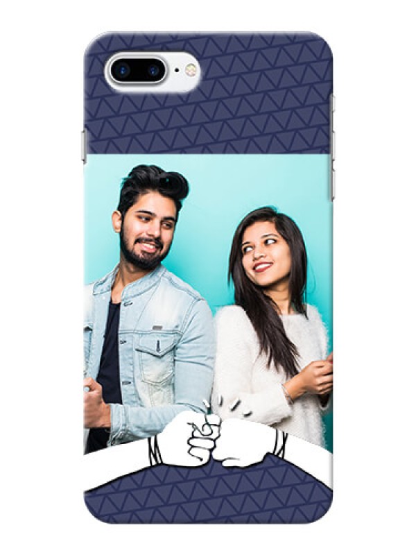 Custom iPhone 8 Plus Mobile Covers Online with Best Friends Design  